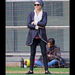 Helmut Lang Weathered Shearling Jacket S